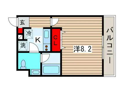 リブリ・櫻泉学園(1K/1階)の間取り写真