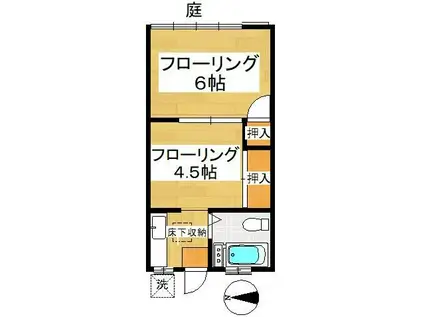 K-FLAT(2K/1階)の間取り写真