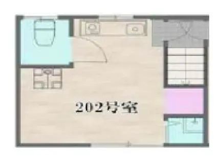 アミューズ要町(ワンルーム/2階)の間取り写真