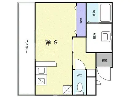 オト ハウス(1K/2階)の間取り写真