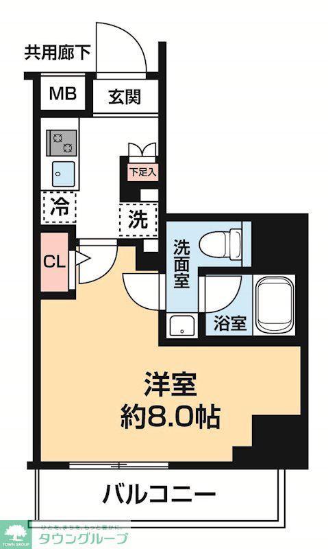 ARCOBALENO HORIKIRISHOBUEN(1K/5階)の間取り写真