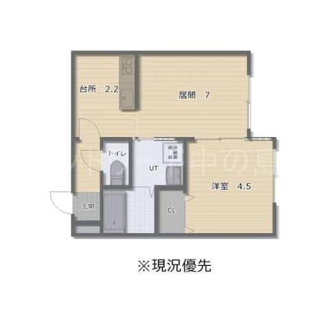 SORAライブマーケット平岸(1LDK/3階)の間取り写真