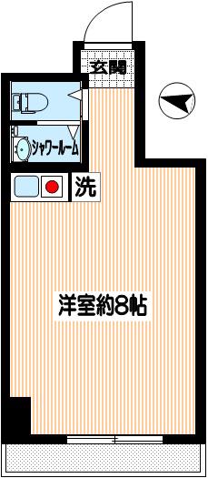ダイアパレス千歳第3(ワンルーム/2階)の間取り写真