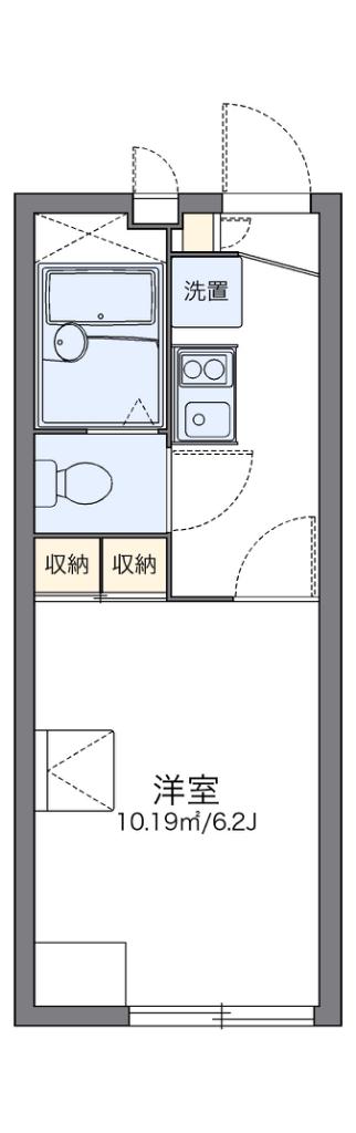 レオパレスアシスト06(1K/1階)の間取り写真
