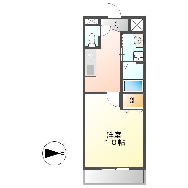 YOSHIX代官町(1K/7階)の間取り写真