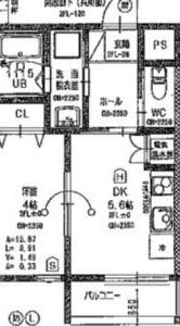 EIJU TSUKAMOTO(1DK/3階)の間取り写真