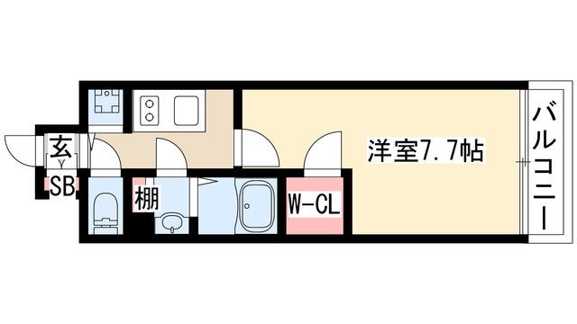 プレサンス新栄町ギャラント(1K/3階)の間取り写真