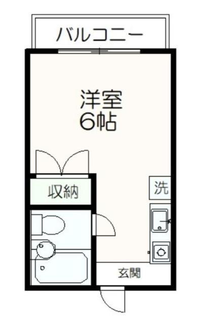 グリーンヒルズ多摩センター(ワンルーム/1階)の間取り写真