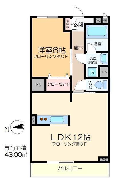 LS BUIL CRAFT(1LDK/2階)の間取り写真