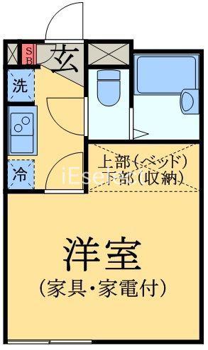 LPアーバン貮番館(1K/2階)の間取り写真