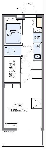 レオパレスダンディライオン(1K/3階)の間取り写真