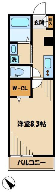 MAISON SPLENDEURメゾンスプランドゥール(1K/1階)の間取り写真