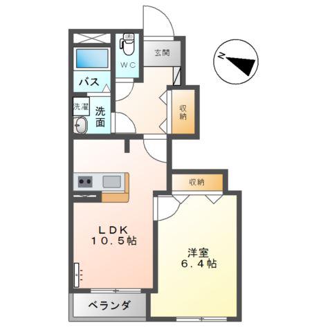 コンシェルジュ(1LDK/1階)の間取り写真