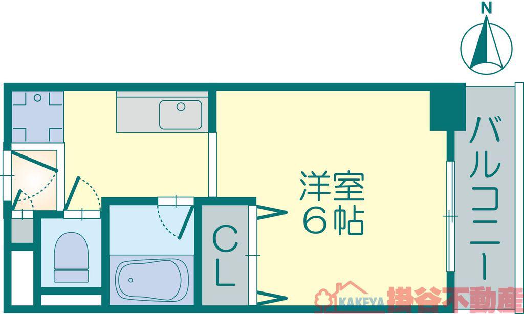 エスペオーラ近藤(1K/3階)の間取り写真