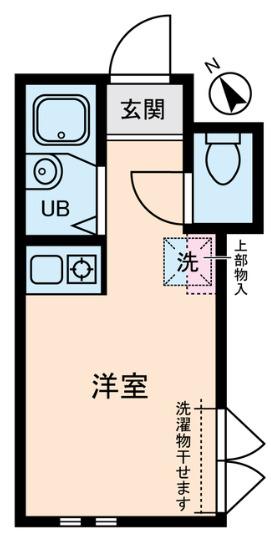 87HOUSE(ワンルーム/1階)の間取り写真
