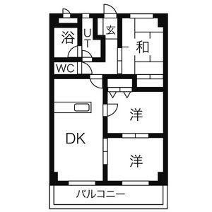 グレイス(3LDK/4階)の間取り写真