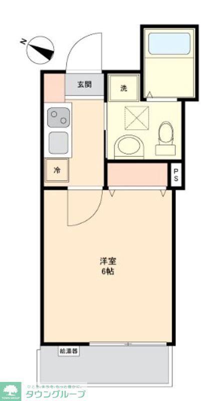 しずくBLANC(1K/3階)の間取り写真