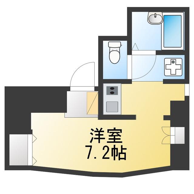 下谷ビル(ワンルーム/2階)の間取り写真