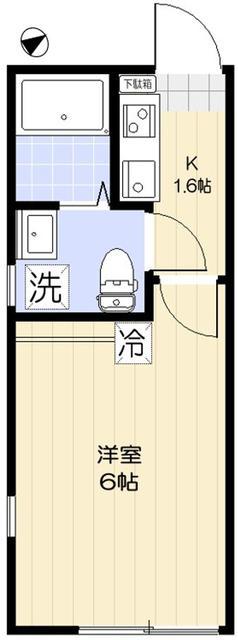 ヴェルデ保谷(1K/1階)の間取り写真