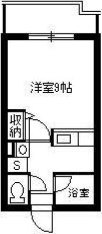レインボー荒田II(1K/5階)の間取り写真