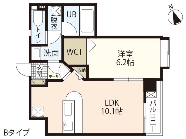 SHETLAND COURTII(1LDK/9階)の間取り写真
