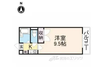 ガジェットハウス3(1K/3階)の間取り写真