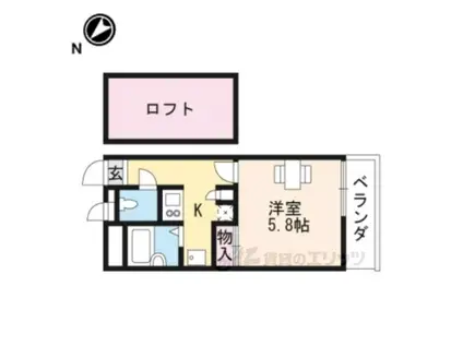 レオパレス カサグランデ(1K/3階)の間取り写真