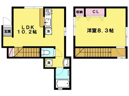 コンフォート上石神井II(1LDK/1階)の間取り写真