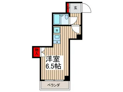 ロイヤルグレース(ワンルーム/2階)の間取り写真