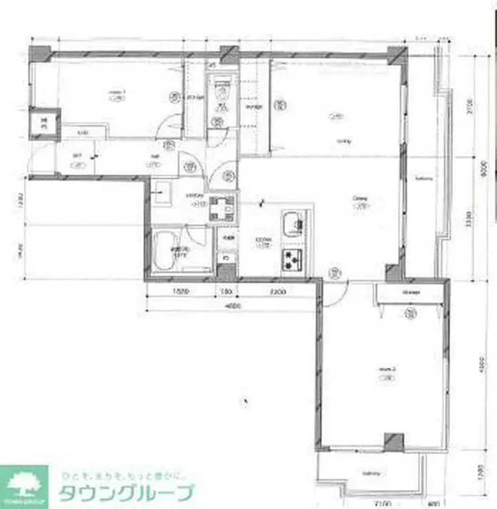 ハーヴェストマンション 3階階 間取り