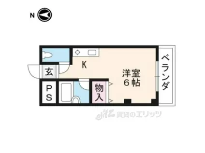 コンフォール・カレッジ(ワンルーム/3階)の間取り写真