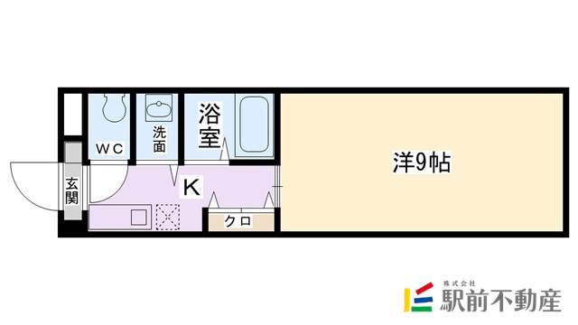 リファレンス久留米駅前(1K/5階)の間取り写真