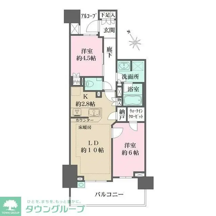 ザ・パークハウス上北沢 4階階 間取り