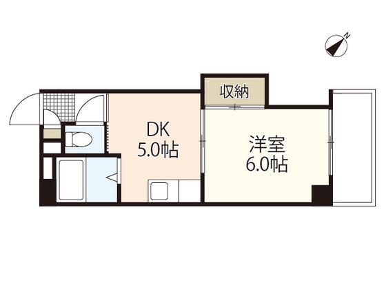 伊藤マンション(1DK/3階)の間取り写真
