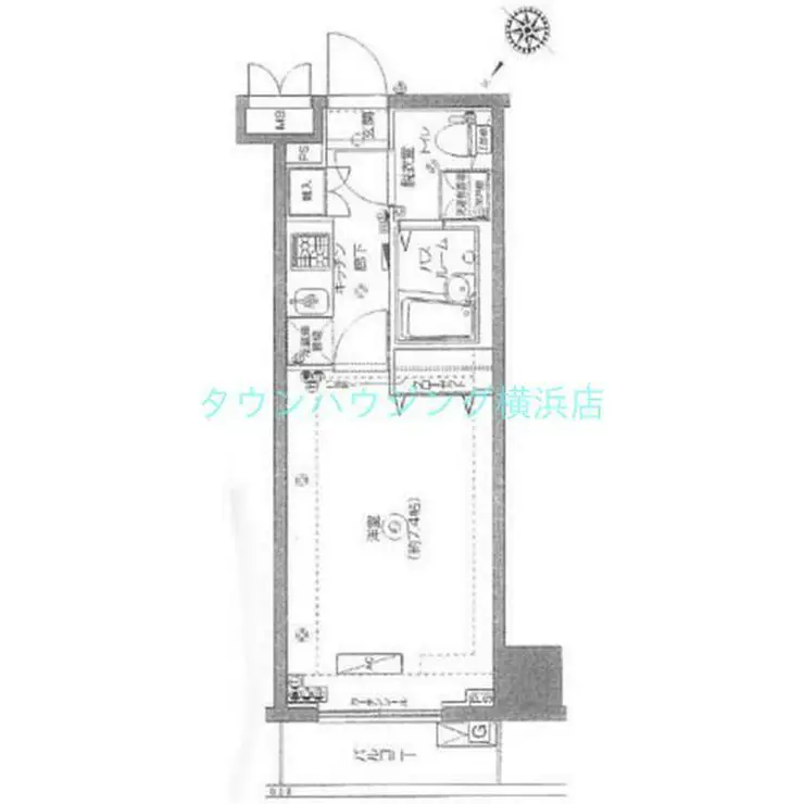 フェニックス横濱関内BAY MARKS 5階階 間取り