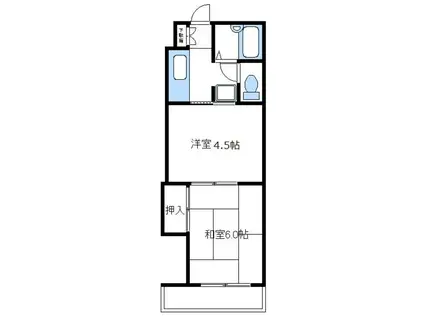 ジュネパレス相模原第3(2DK/2階)の間取り写真
