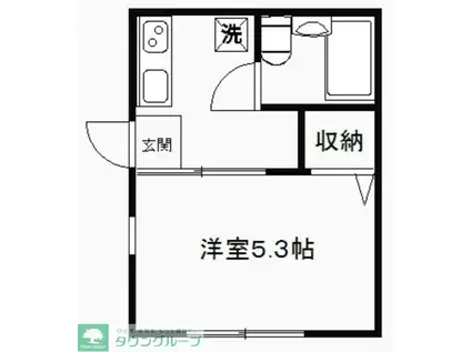 イリヤマコーポ(1K/1階)の間取り写真