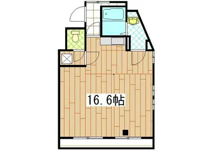 エクシード天寧(ワンルーム/2階)の間取り写真