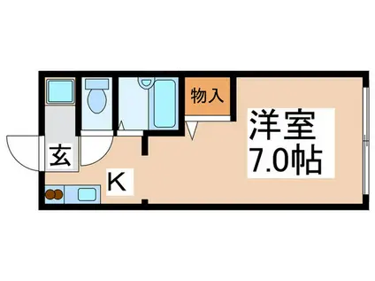 コーポえびさわ(1K/2階)の間取り写真