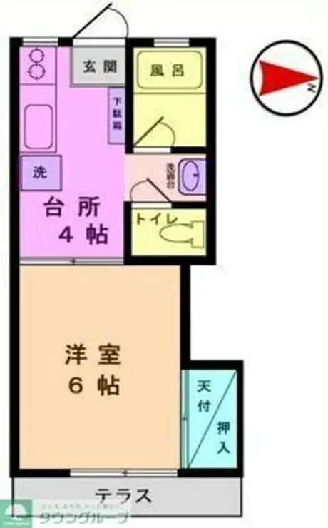 シャトーエトアール 1階階 間取り