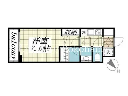 プレスタイル横濱サウス(1K/1階)の間取り写真
