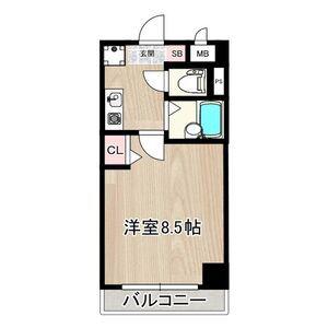 サムティ上堀川(1K/6階)の間取り写真