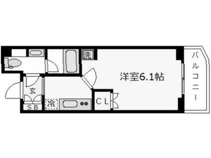 プレール・ドゥーク中野富士見町II(1K/2階)の間取り写真