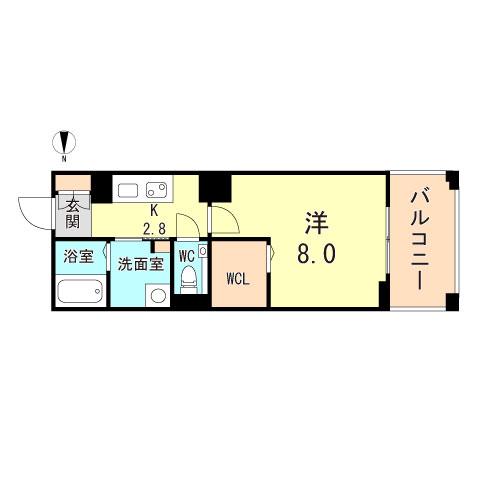 SHA MAISON M 2ND(1K/3階)の間取り写真