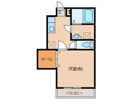 Y.A.K.M1(1K/1階)の間取り写真