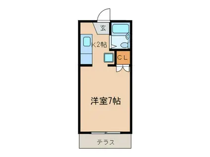 ST-MORITZ(ワンルーム/1階)の間取り写真