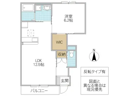 シンビー館 II(1LDK/1階)の間取り写真