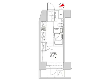 LOG戸越/ログ戸越(1K/8階)の間取り写真
