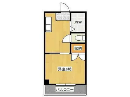 LA GRACE 壱番館(1K/1階)の間取り写真