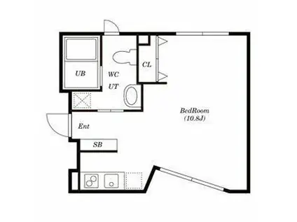 SOU YOTSUYA FUNAMACHI(ワンルーム/3階)の間取り写真